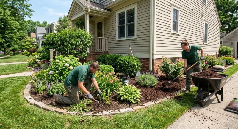 Flower Bed Mulching in Ventura County, CA